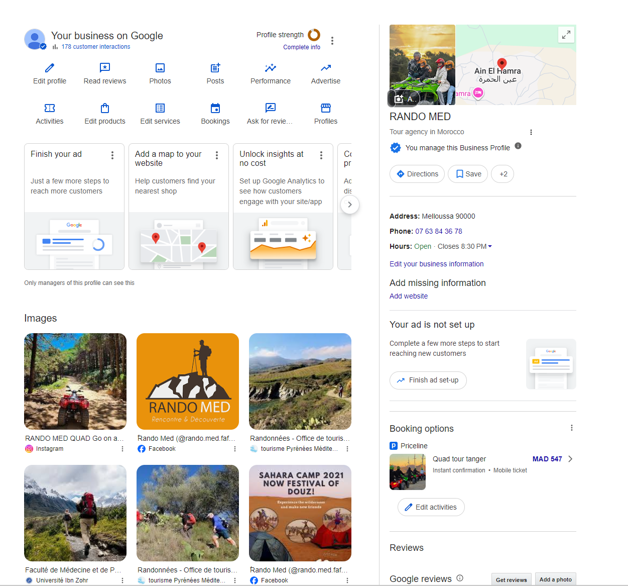 نموذج نشاط Rando Med — رحلات ومغامرات على خرائط Google